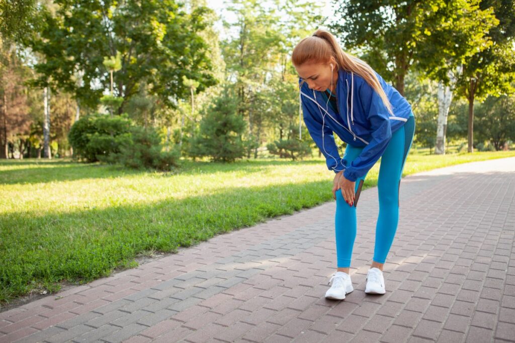 bóle kolan po bieganiu lub w trakcie